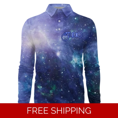 Le Studio Universe Custom 3D Long-Sleeved Polo Shirt